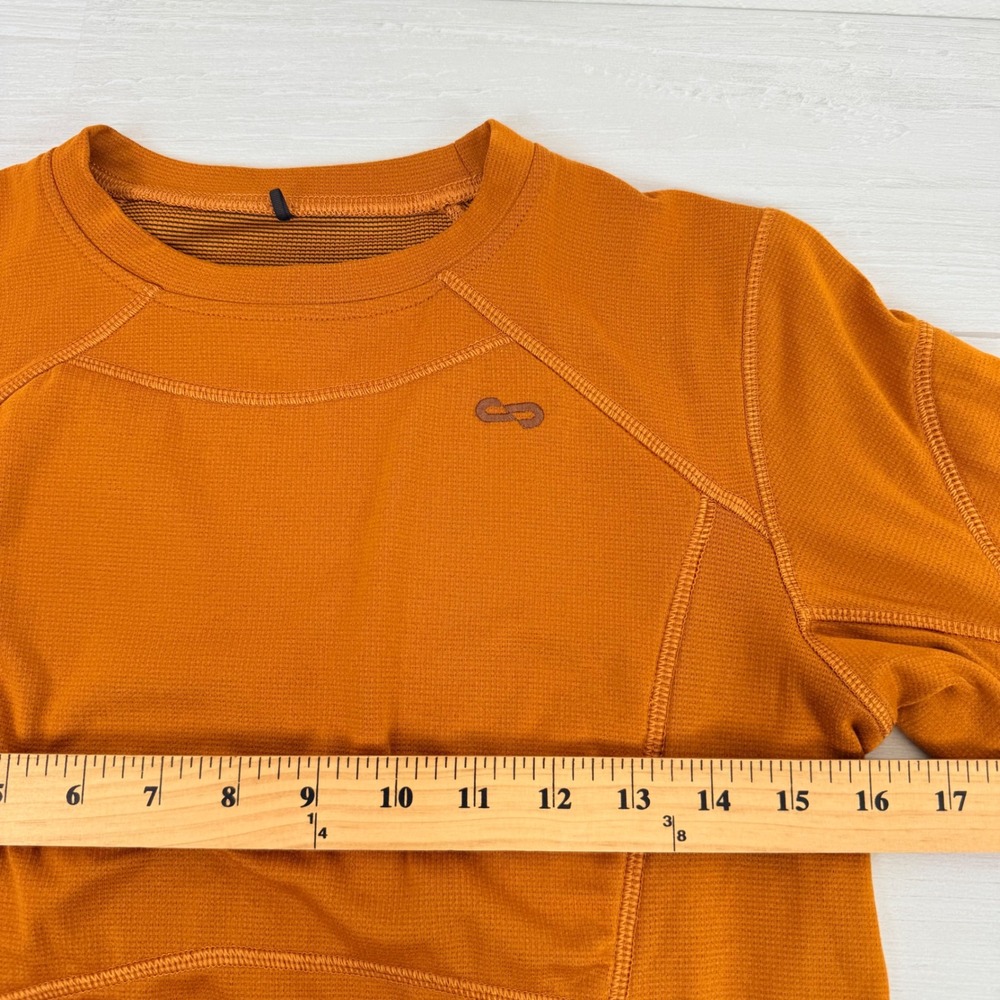 OROS Nova Long Sleeve Technical Base Layer Top Womens M Orange Ski Outdoor - Picture 12 of 16